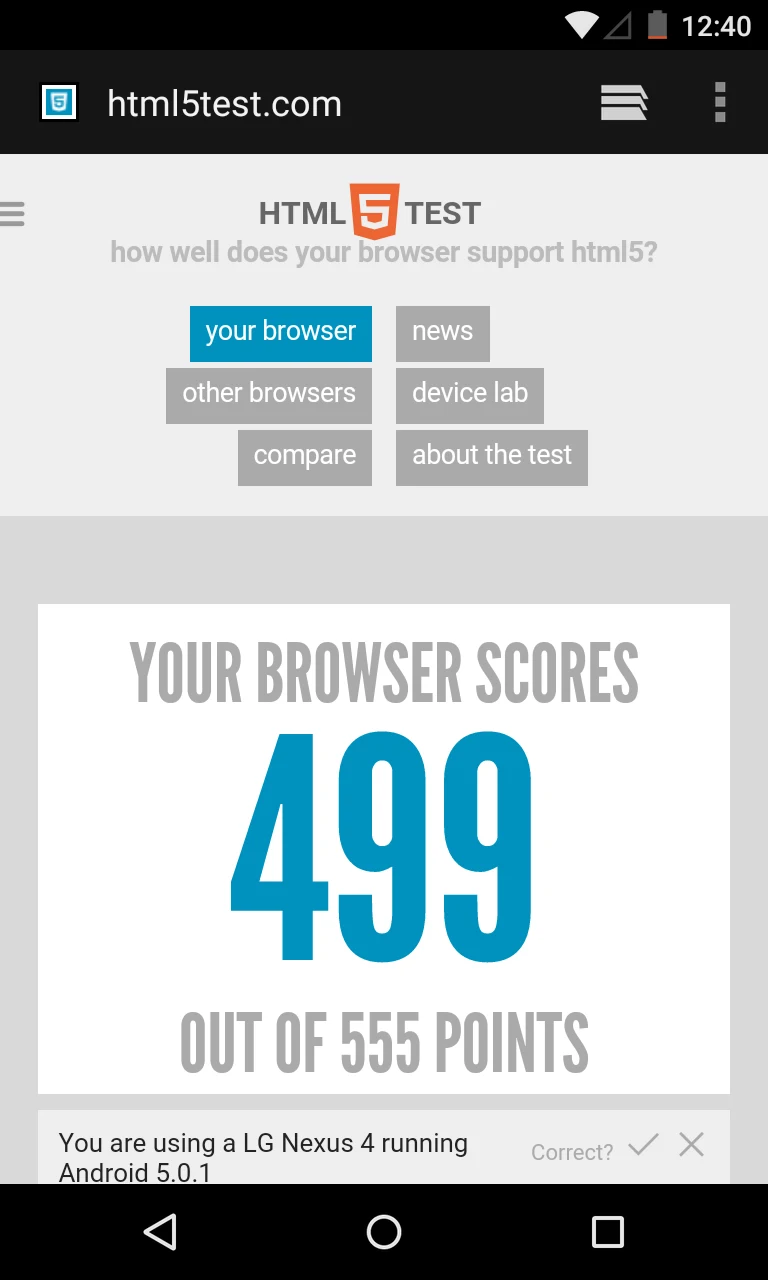 Android System WebView Canary screenshot