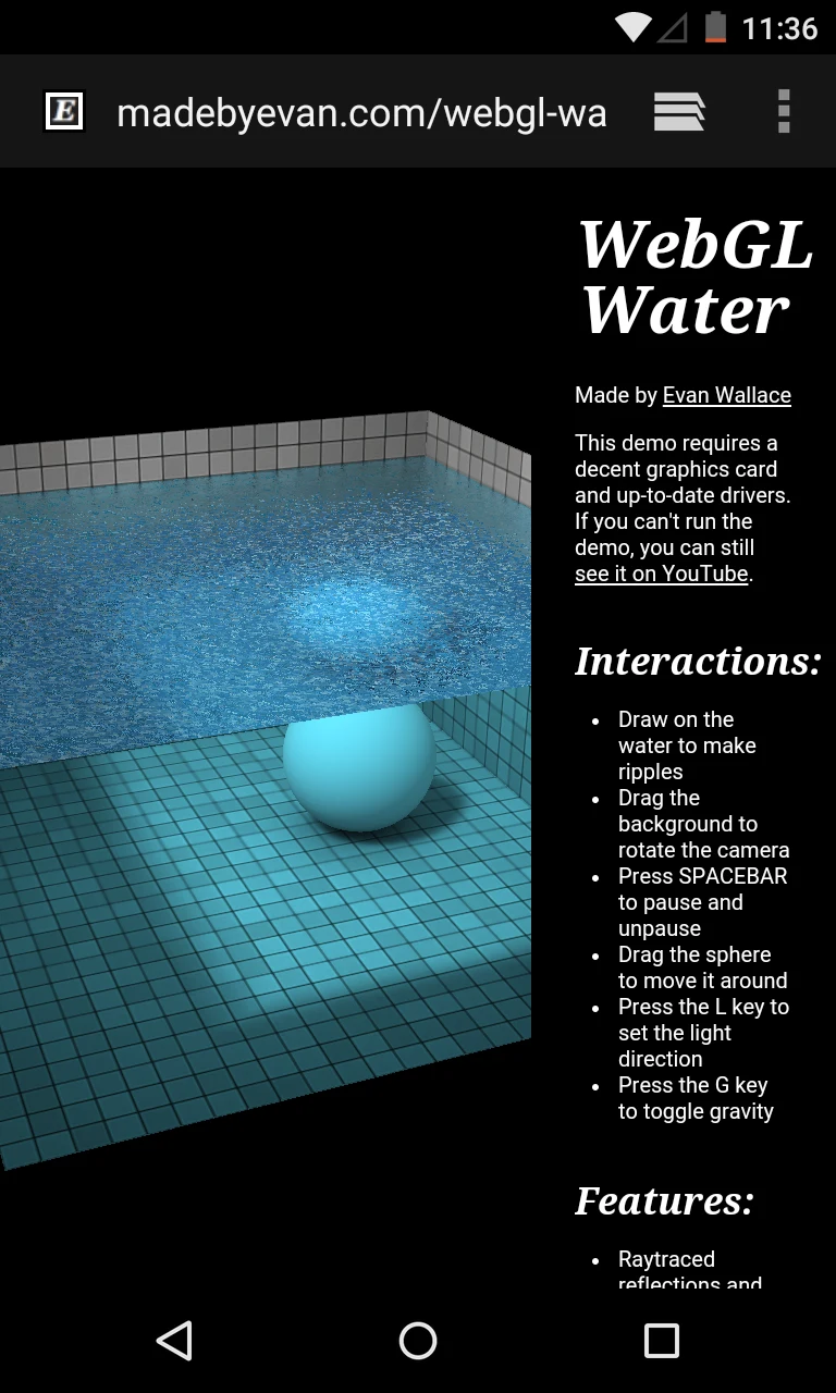 Android System WebView Canary screenshot